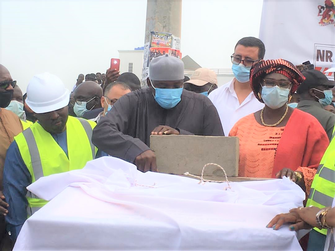 President Adama Barrow Lays Foundation for 50km OIC Roads Project