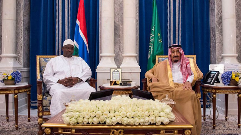 Saudi King meets Gambian President